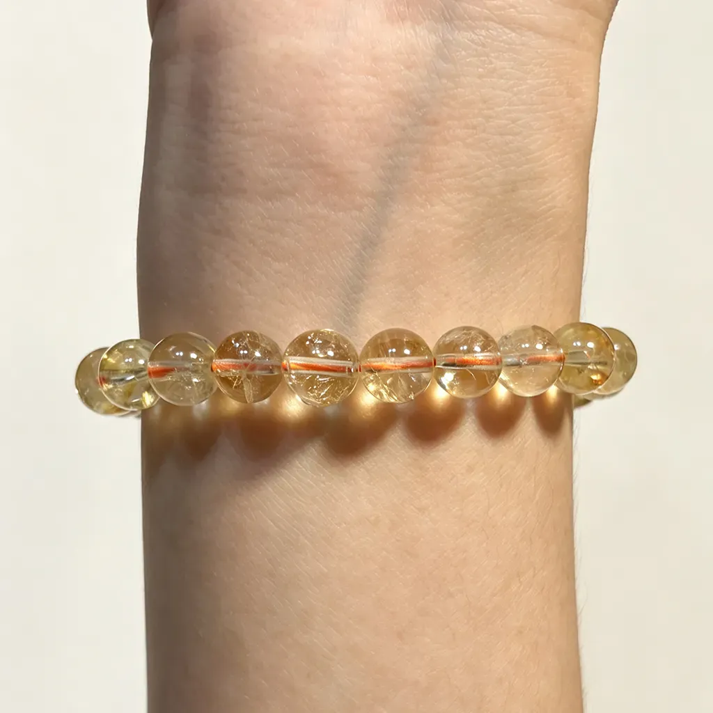 Five Elements Bracelet- pyramid citrine bracelet