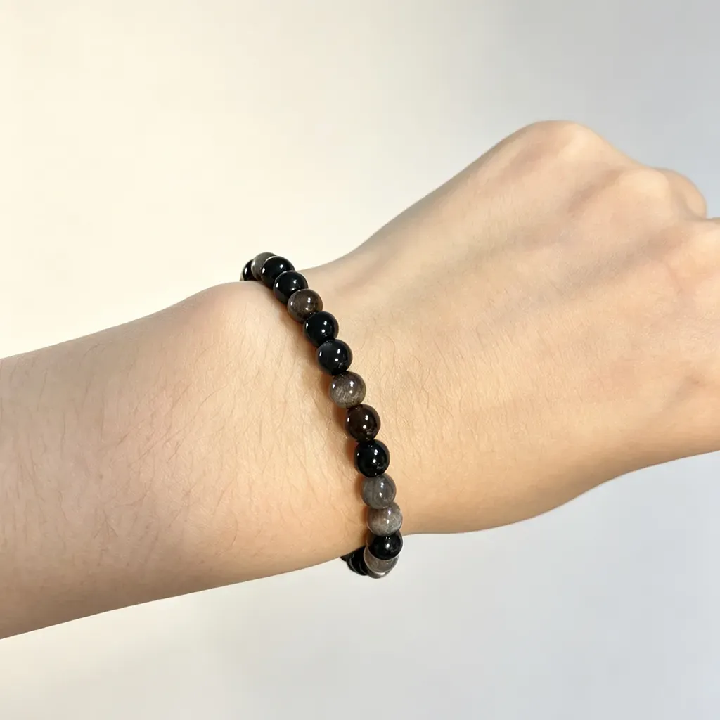 Five Elements Bracelet- obsidian energy bracelet