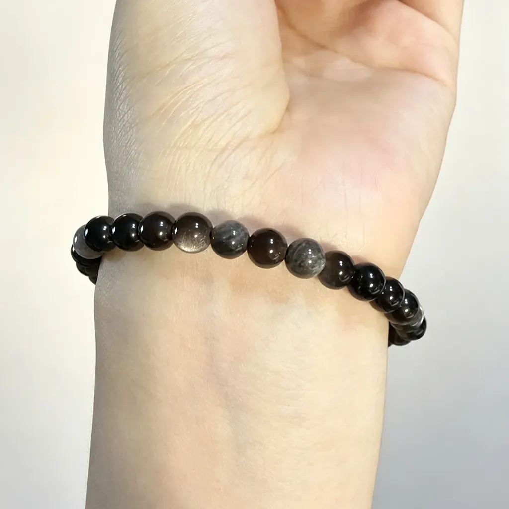 Five Elements Bracelet- obsidian energy bracelet