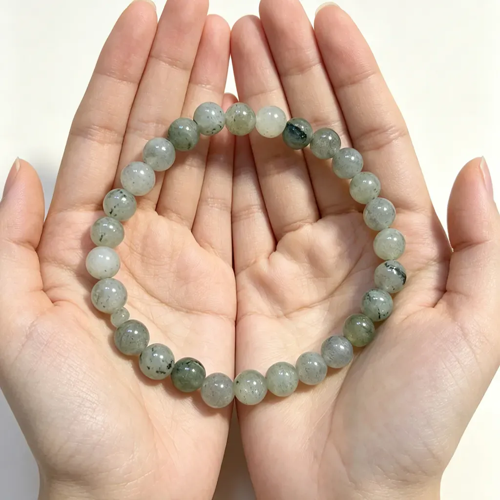 Five Elements Bracelet- white flash stone bracelet