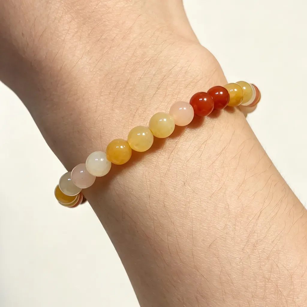 Five Elements Bracelet- Golden Silk Jade bracelet